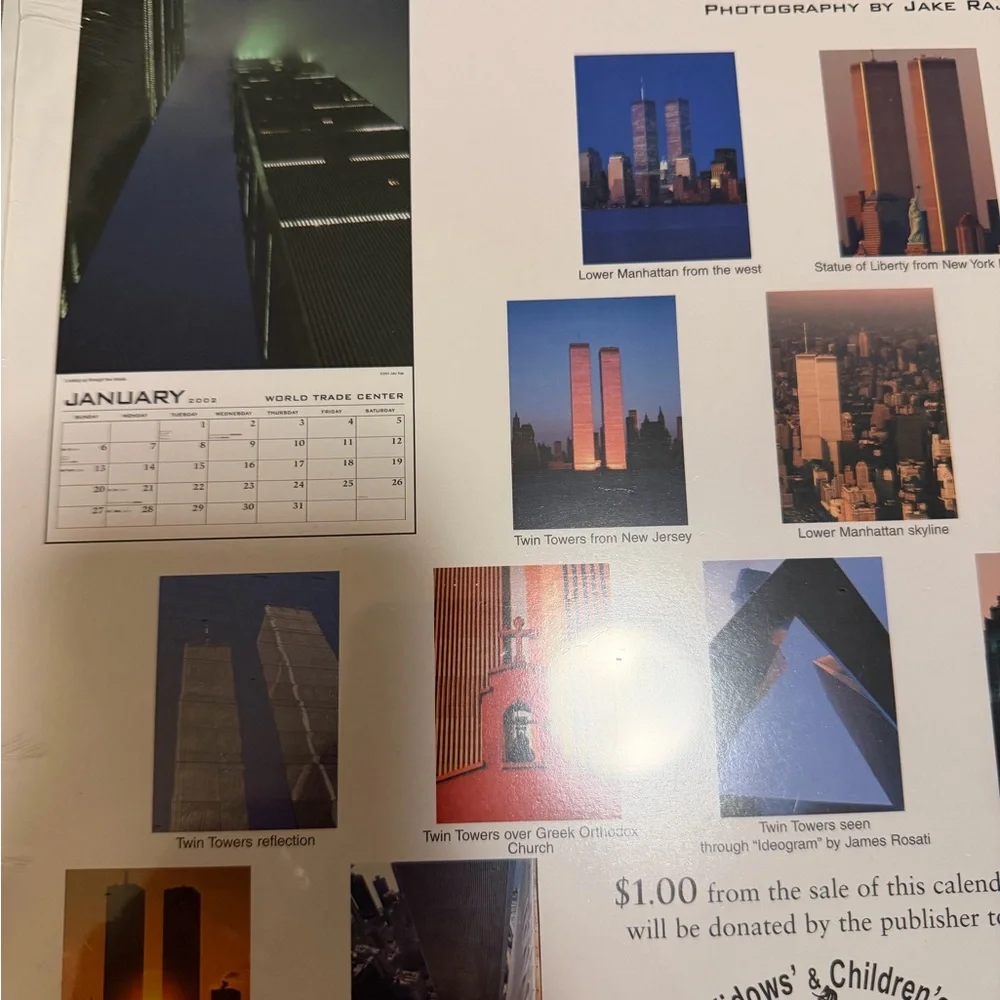 World Trade Center 2002 Memorial Calendar - Brown and Black